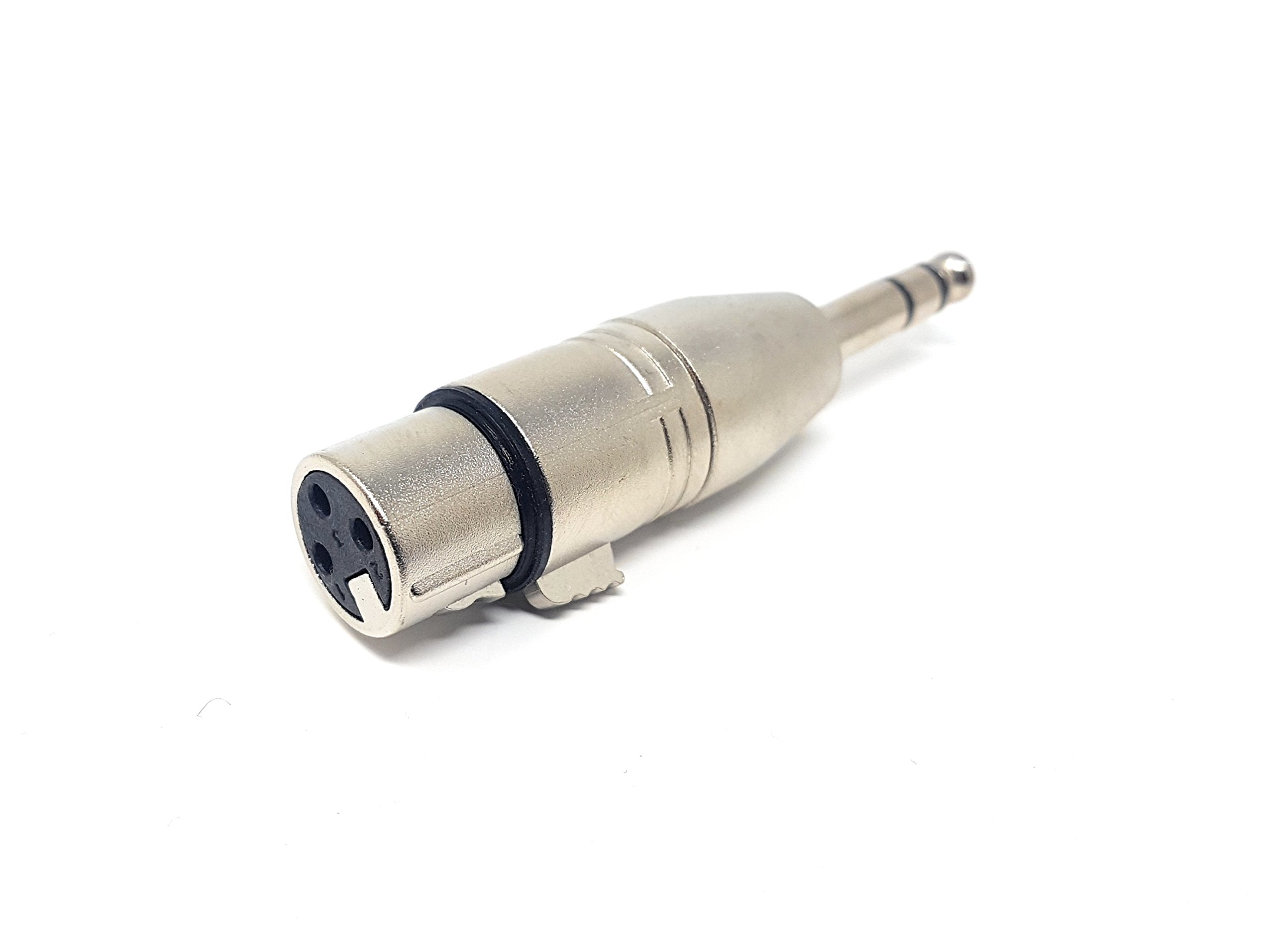 MainCore XLR Female to 6.35mm Stereo Jack Plug Adapter, Converter, Coupler, Extender.