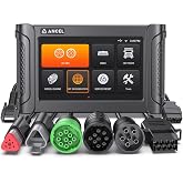 ANCEL HD7000 7" Heavy Duty Truck Scanner, DPF Regen, Speed Limit &amp; Idle Adjustment, Service Reset, Professional Diesel Scan Tool for Cummins, Detroit, Caterpillar, PACCAR, Volvo, Mack &amp; International