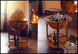 Große Globus BAR Hausbar Globusbar Wein Regal Minibar 110cm x 55,5cm