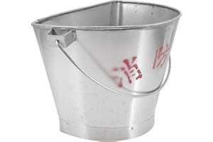 SAFIGLE Stainless Steel Fire Bucket Heat-Resistant Multi-Purpose Sand Pail for Fire Emergencies and Beach
