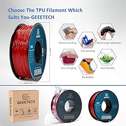 Geeetech 95A TPU Filament 1.75mm, Soft Flexible