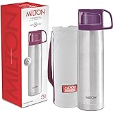 Milton for Hot Drinks 1000 ml (34 oz), 24 Hours Hot and Cold, Stainless Steel Water Bottle, Double Walled Vacuum Insulated Flask for Hot Coffee, Thermosteel, Leak Proof, Glassy, Purple