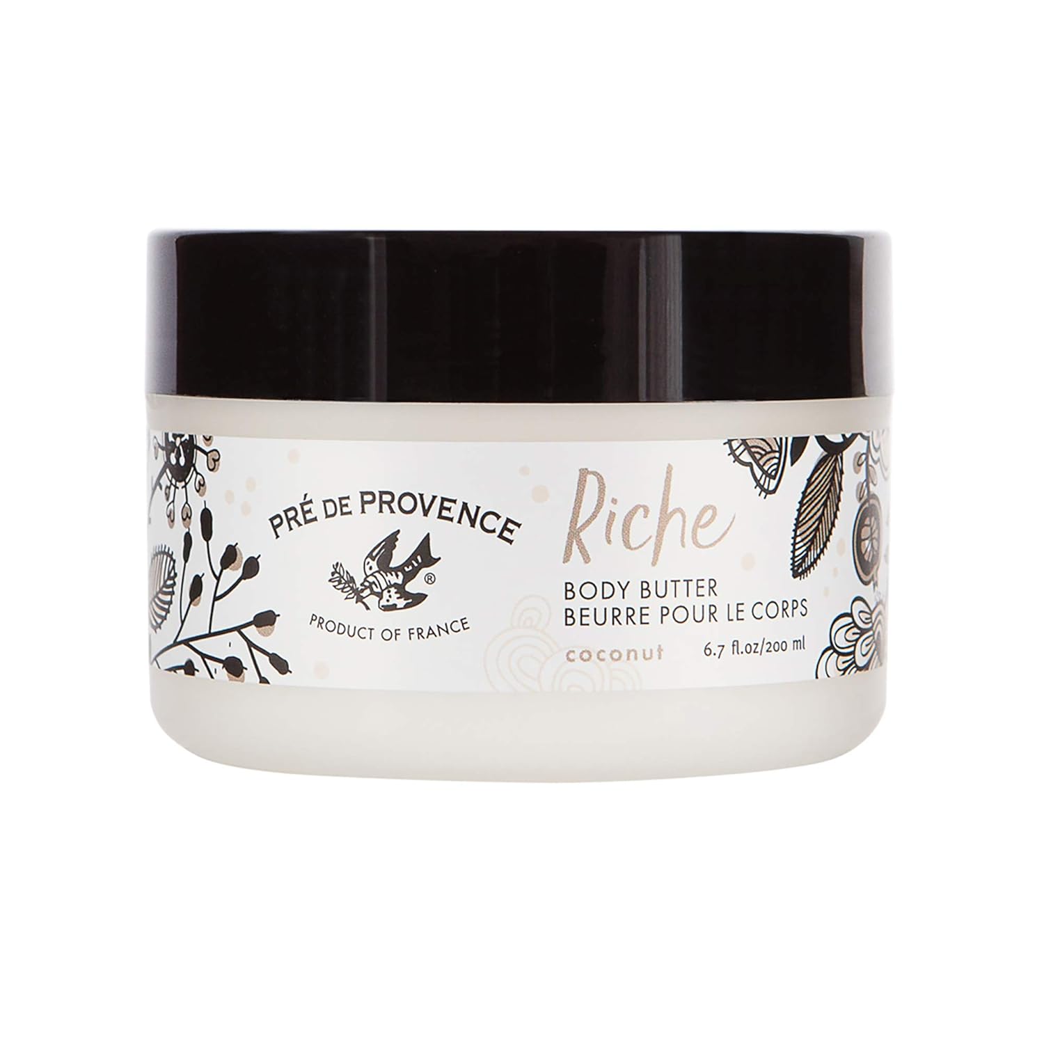 Pre de Provence Riche Collection Body Butter, Coconut, 200 ml, 1 Count: Beauty