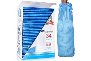 Diaper Pail Refill Bags 34 Bags 1088 Count Compatible with Arm and Hammer Disposal System, Enhanced Odor Control Seal and Tos