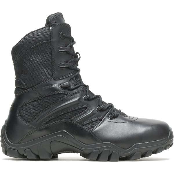 Amazon.com: Bates Men's Delta-6 Side Zip Work Boot,Black,8 EW US