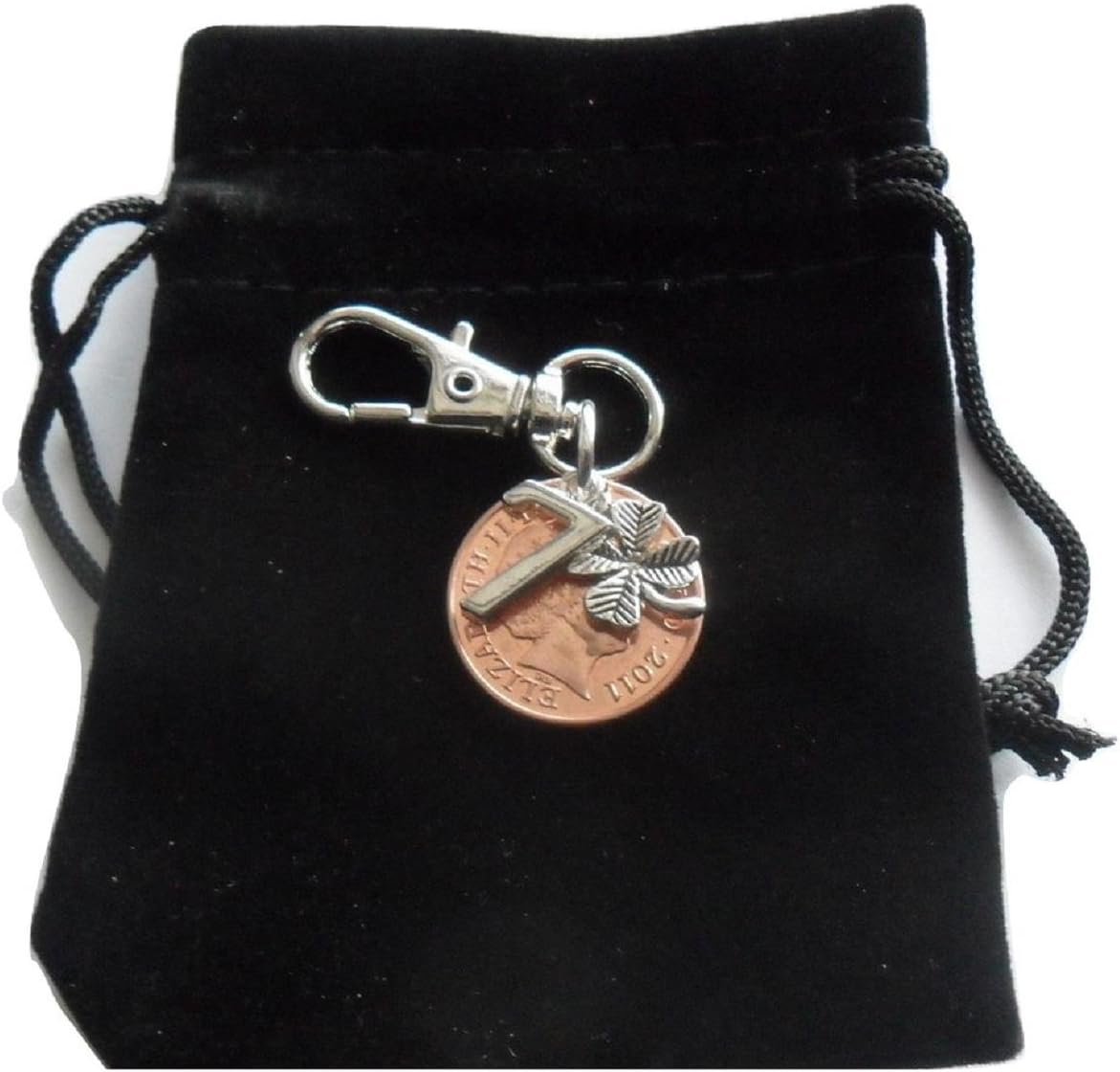 7th Wedding Copper Anniversary 2011 coin bag charm