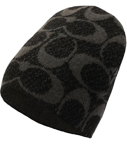 Metallic Signature C Knit Beanie - Wool Blend, Adjustable Cuff Metallic Signature C Knit Beanie at Amazon Women main image 3