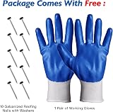 Royilink Zinc Strips 0.2mm Roofing Roll 2.5"x55ft Moss Mildew Prevention Nails view 2