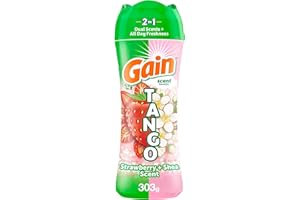 Gain Tango 2-in-1 Laundry Scent Booster Beads, Strawberry and Shea Scent, Laundry Beads with Dual Scents Plus All Day Freshne