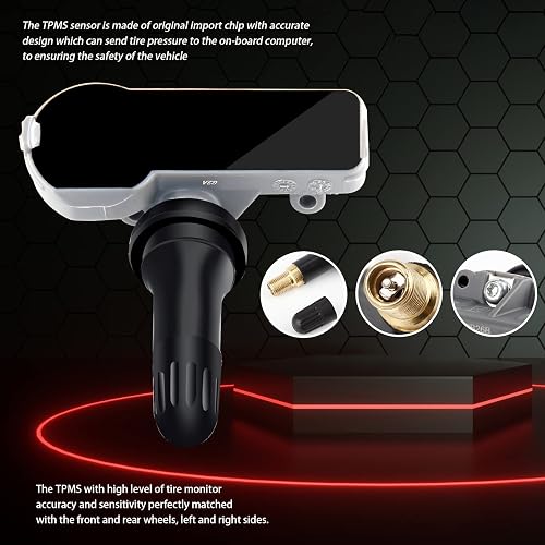 Replacement TPMS Sensor Set of 4 - Compatible with Buick, Cadillac, Ch – GWA Auto Parts