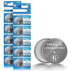 volkate CR2430 Battery, 3V Lithium Coin Battery 10