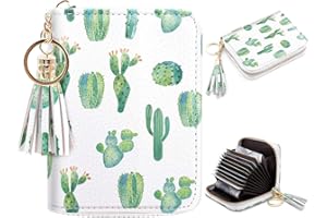 Coco Rossi Women's Small Credit Card Wallet RFID Glitter Cute Credit Card Holder Wallets for Women