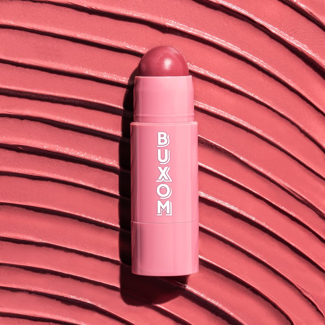 Buxom Power-Full Plumping Lip Balm, Tinted Lip Balm Plumper, Enhancing Lip Moisturizer, Hydrating & Smoothing Peptide Lip Treatment, Cruelty-Free
