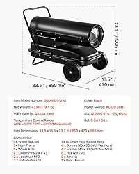 VEVOR 125000 BTU Forced Air Kerosene Diesel