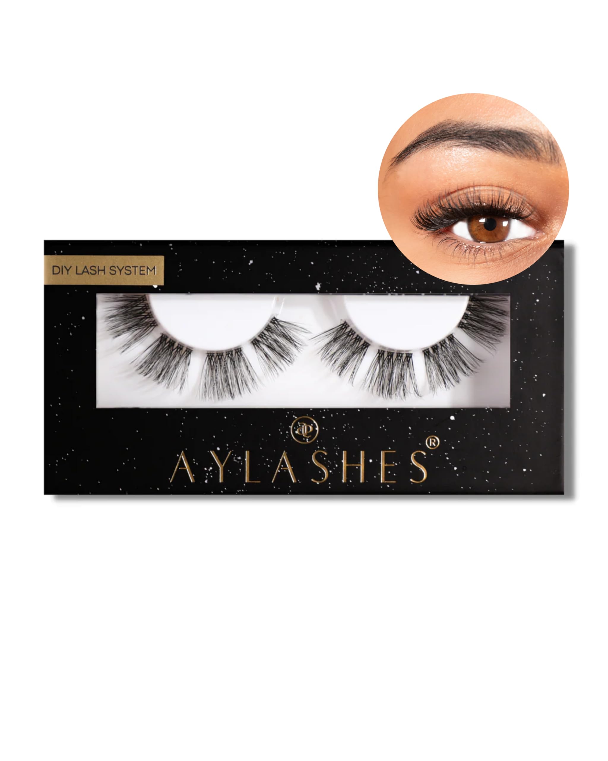 Aylashes Single Box Classic, False Eyelashes, Natural, Fake Lashes, The Iconic Single (12-15 mm)