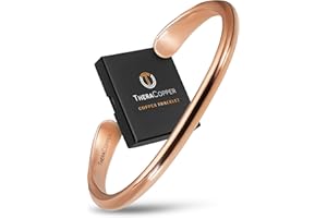 TheraCopper Copper Bracelet for Men & Women — 100% Pure Copper Bracelets — Raw, Solid & Uncoated Authentic Handmade Tibetan Bracelet Cuff Bangles