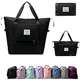 RichMoro Large Capacity Foldable Travel Bag, Expandable lightweight Carry on Bag, Dry with Wet Separation Spor Duffel Bags
