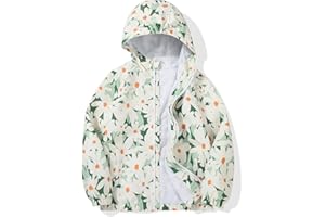 MYJAJAYI Boys Rain Jacket Lightweight Rain Coats for Kids Boy Waterproof Jacket