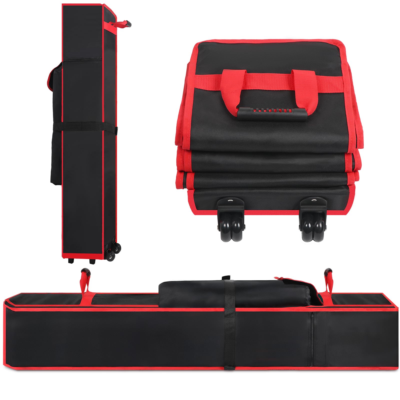 Photo 1 of 10 x 10 x 62 in Heavy Duty Canopy Tent Bag Replacement – Wheeled 800D Oxford Pop Up Canopy Carrying Case with Handle, Waterproof Outdoor Storage Bag for 10x10 Instant Tent