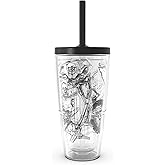 Tervis Star Wars - Storyboard Made in USA Double Walled Insulated Tumbler Travel Cup Keeps Drinks Cold & Hot, 24oz with Straw Lid, Classic