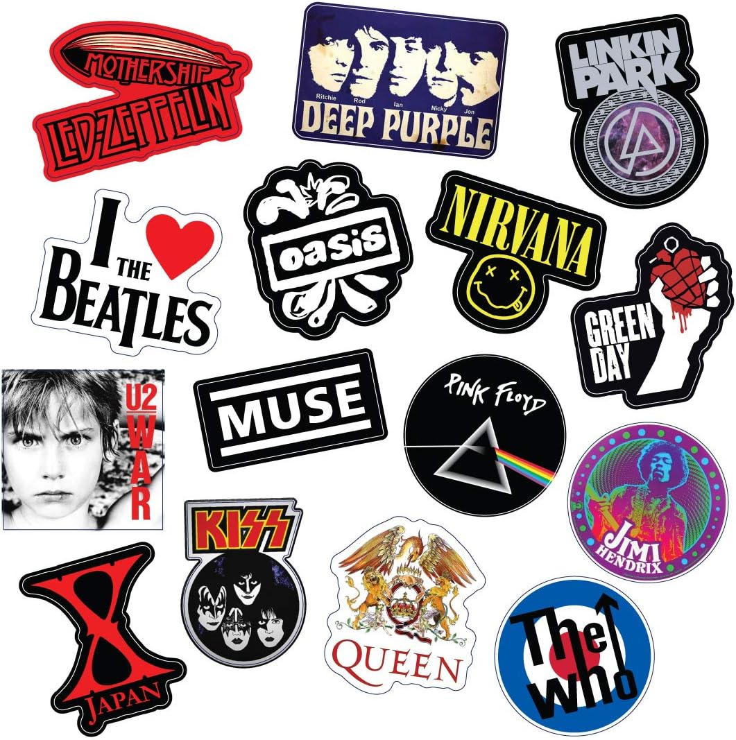 Amazon Co Jp Sticker Boom ロックバンドポップパンクミュージシャンスケートボードヘルメットデカールpvcステッカー 15枚 並行輸入品 おもちゃ