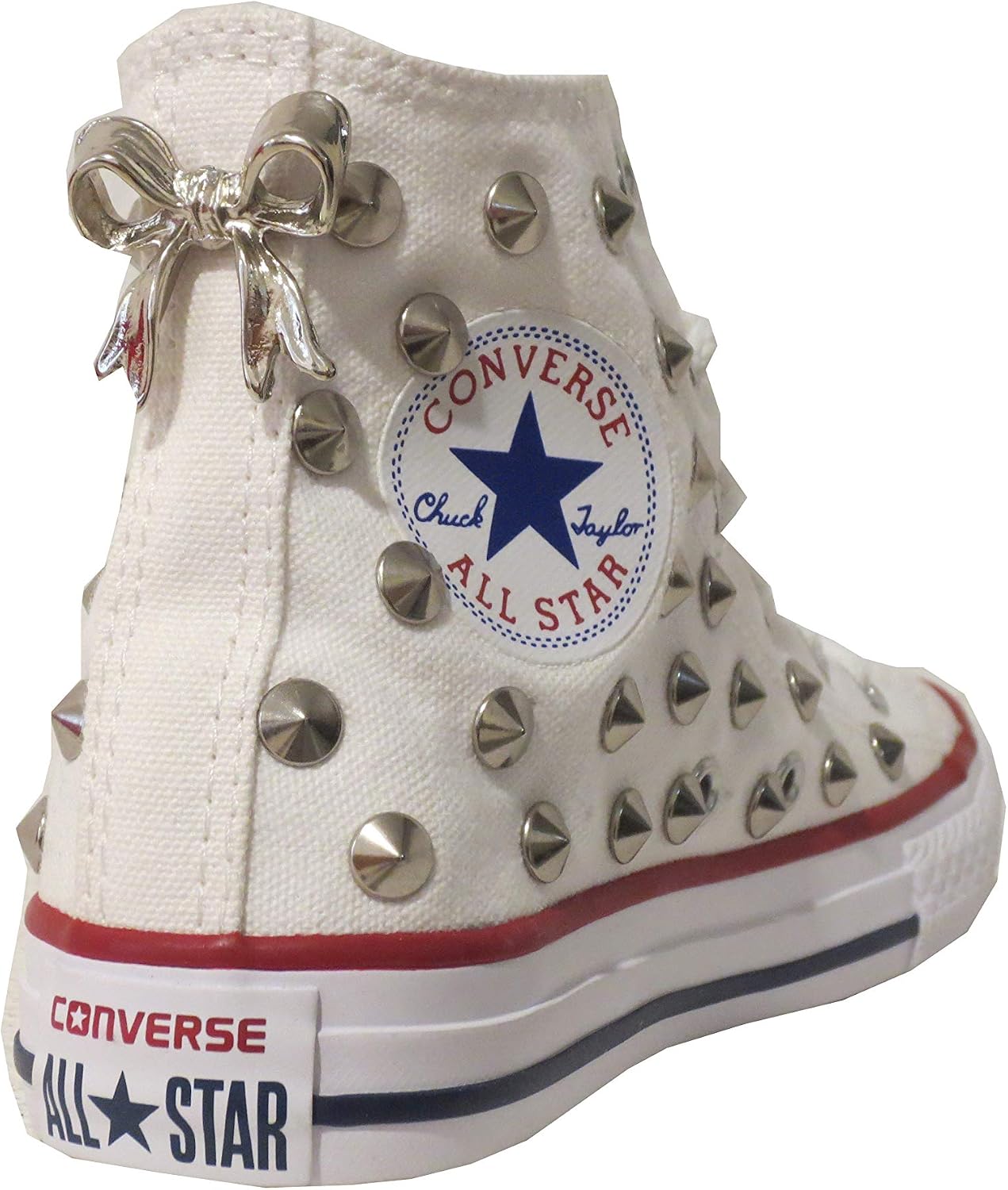 Scarpe Alte Tela Bambina Borchiate con Borchie Scarpe urban-earth.co.uk