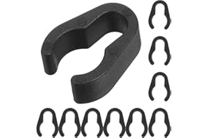 ULTECHNOVO Microphone Cable Clips 10Pcs Plastic Mic Cord Clamps for Studio Dj Mic Stand Cable Organizer