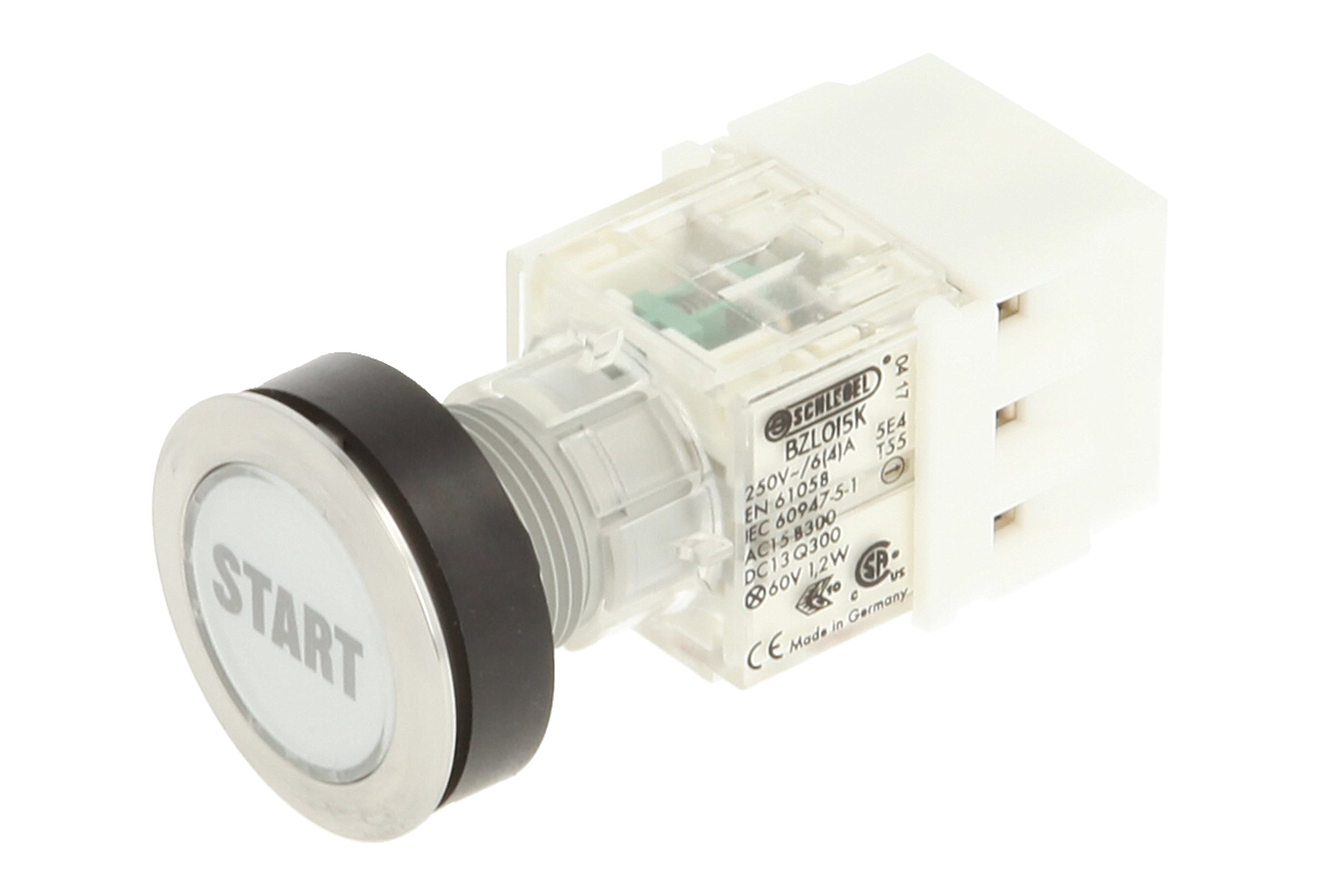 Club 23.000.678 Push Button Stainless Steel – Button Cap Bezeichungs Child Start Illuminated Momentary Contact Master 1 N 1 Closer Screw On Connector LED 24 V – Clear (Pack of 2)