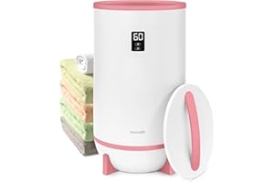 SereneLife Towel Warmer Bucket for Bathroom – Large Capacity Spa Towel Heater with Timer & Auto Shut-Off, Fits 2 Oversized To