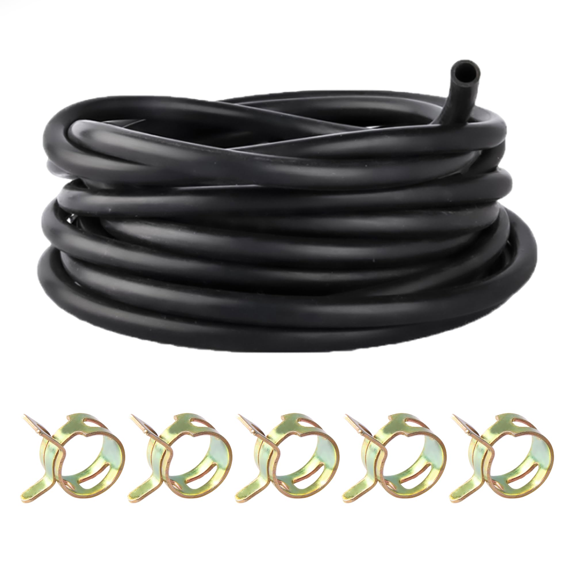 Photo 1 of Impesur 3/8" Silicone Vacuum hose, 10FT Vacuum Hose Automotive Black (ID 10mm) 130PSI Max Pressure with 5 Hose Clamps