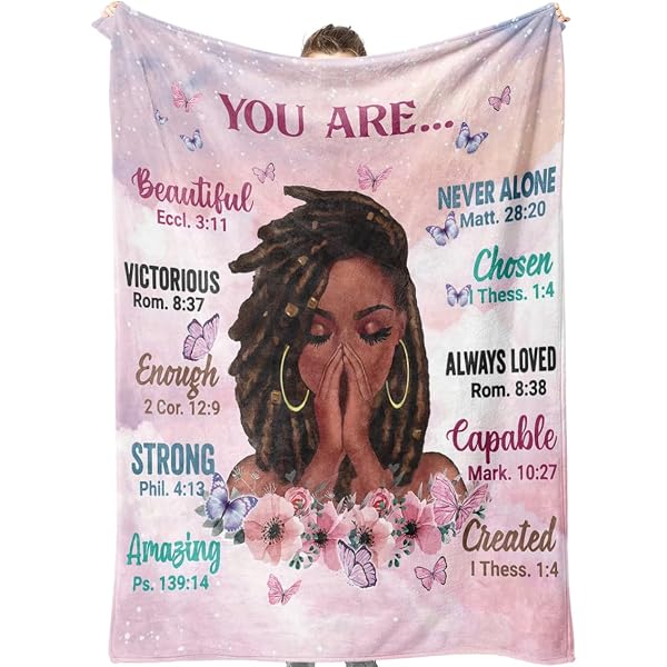 Jztco Inspirierende Afrikanische Make-up-Tasche – „You Are Beautiful Strong Amazing“ Geschenk