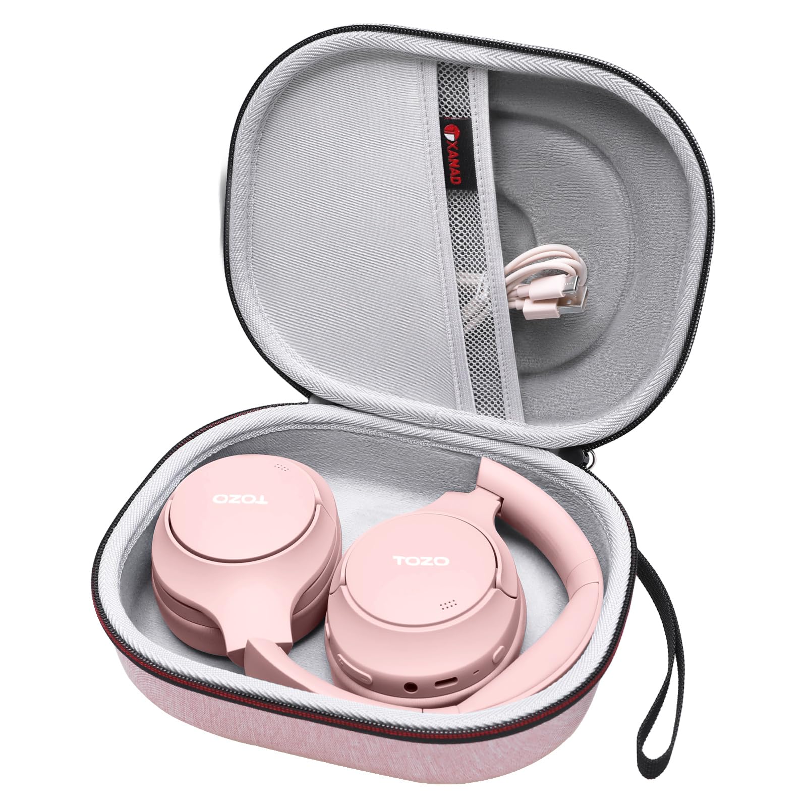 Photo 1 of *** CASE ONLY *** XANAD Hard Case Compatible with Skullcandy Crusher Evo, Hesh ANC, Hesh Evo, Crusher ANC 2, Crusher, Riff 2, Riff Bletooth Wireless Headphones, Pink 