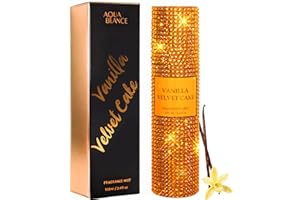 AQUA BLANCE Body Spray for Women, Vanilla Velvet Cake, Diamond embellished Fragrance Mist, 3.4 fl oz