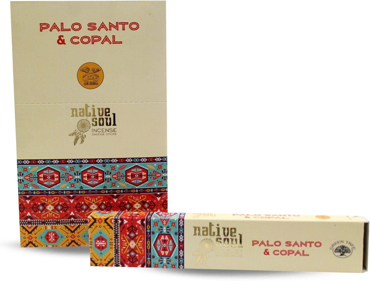 Native Soul Incense Smudge Sticks | PALO SANTO & COPAL | 1 Box = 15g (3)