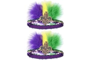 Myjoyday Women's Fascinators, Feathers Tea Party Hat, Veil Headband with Hair Clip for Cocktail Church