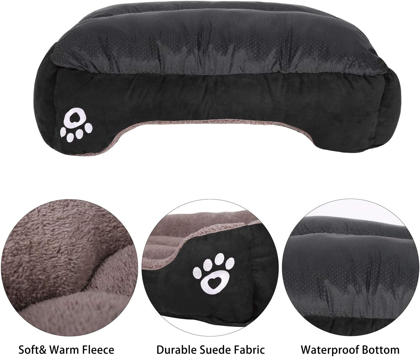 Utotol FRISTONE Dog Beds for Medium Dogs, Washable Pet Sofa Bed Firm Cotton Breathable Soft Couch for Small Puppies Cats Sleeping Orthopedic Beds : Pet Supplies