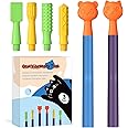 Oral Motor Stimulation kit with 6 Soft Textured Interchangeable Heads,Support for Speech and Feeding,Enhancing Muscle Strength and Coordination, Improve Phonation,Calm Sensory Needs