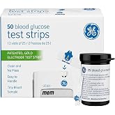 GE100 Blood Glucose Test Strips - 50ct