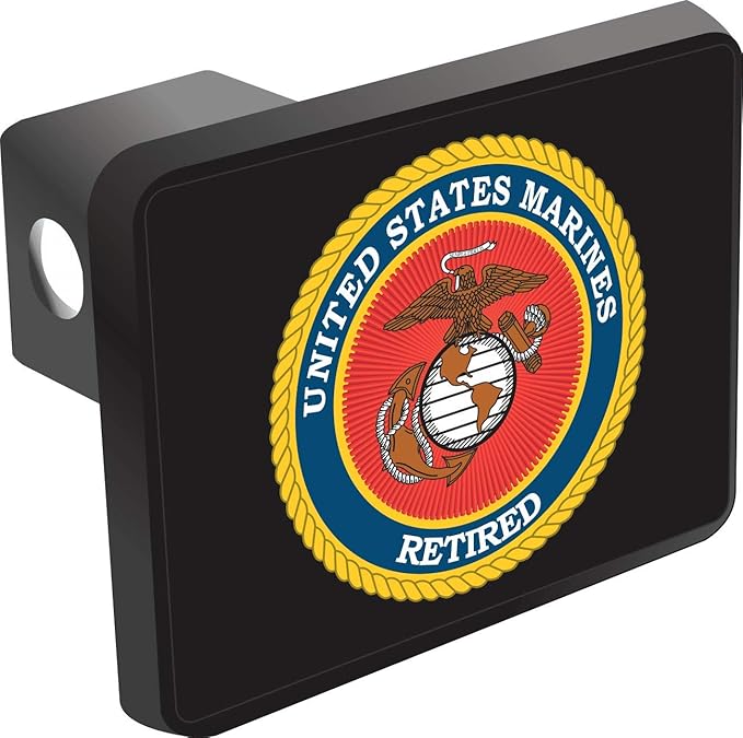 U.S. Marine Corps Retired Trailer Hitch Cover Automotive