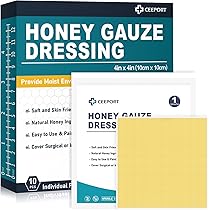 Amazon.com: Ceeport Honey Gauze Wound Dressing, 4 