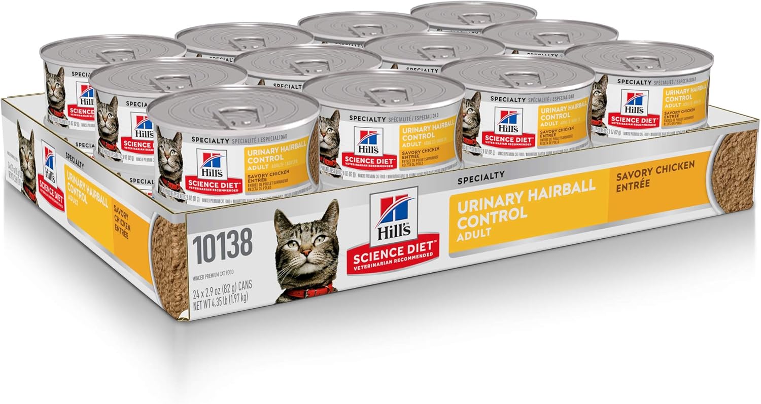 hills urinary health hairball control