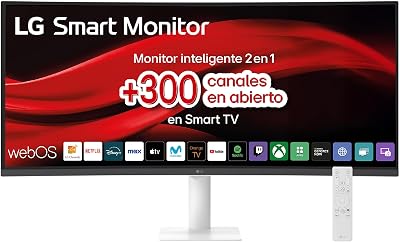 Smart Monitor 34U601SA-W - 21:9, VA, WQHD(3440 x 1440), 100 Hz, Blanco