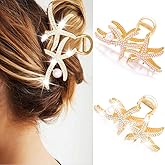 Fashey Starfish Claw Clip Mermaid Hair Clips Rhinestone Hair Claw Clips Beach Hair Accessories for Women