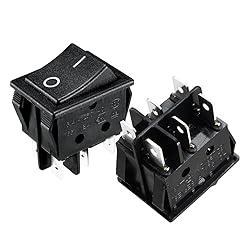 uxcell 5Pcs AC 16A/125V 16A/250V DPDT 6 Terminal 2