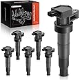 A-Premium Ignition Coil Pack Compatible with Hyundai Sonata 2006-2010 Santa Fe 2007-2018 Kia Sedona 2006-2017 Sorento 2007-20