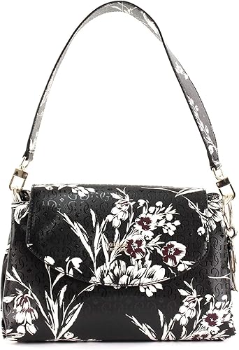 guess black floral bag