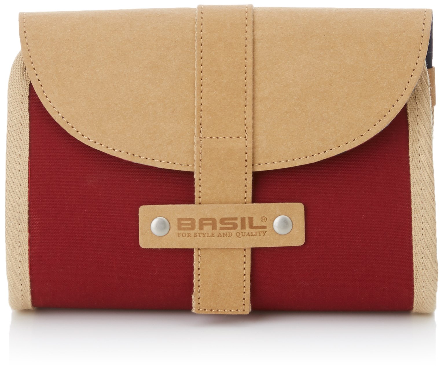 Basil Saddle Bag – Saddlebag, Unisex, Satteltasche Portland-Saddlebag, dunkelrot