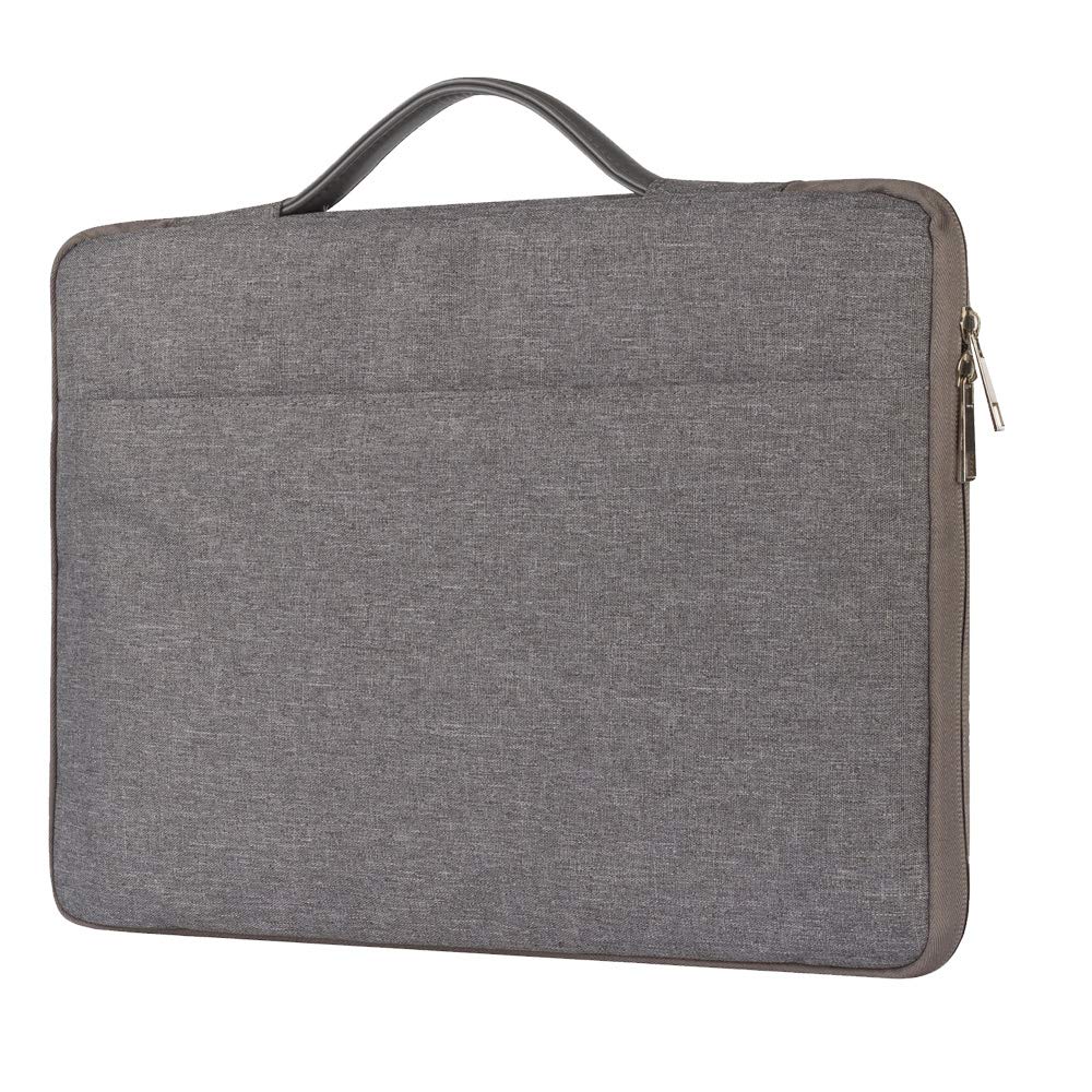 FINDING CASE Laptop Sleeve Compatible Macbook Air 11" /11.6 inch Model: A1370 A1465 /12 inch A1534 - Shockproof Notebook Bag Carrying pouch Case with Leather Handle (grey)
