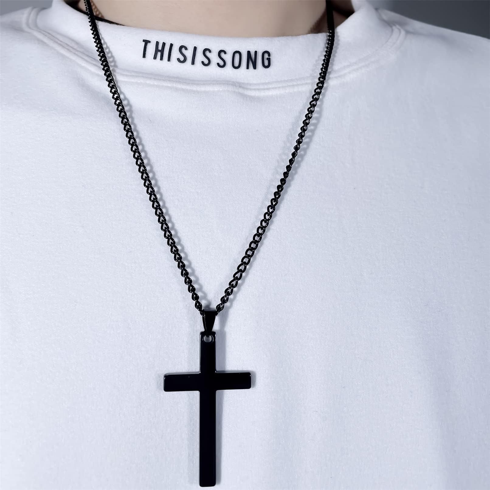 Lemonkey Lemonkey 33 Feet Metal Black Necklace Chains Curb Links Chains Bulk for Jewelry Making DIY Craft Kit with Lobster Clasps Jump Rings