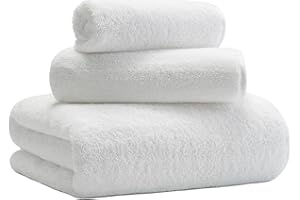 MICROFI New Microfiber Bath Towel Set, 3 Piece, Oversize, Quick Dry, Lint Free, Includes Body, Hand and Face Towels